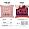 Merry Christmas Cushion Cover Household Decoration Linen Sofa Cushion Cover: Skin-Friendly & Breathable With Invisible Zipper