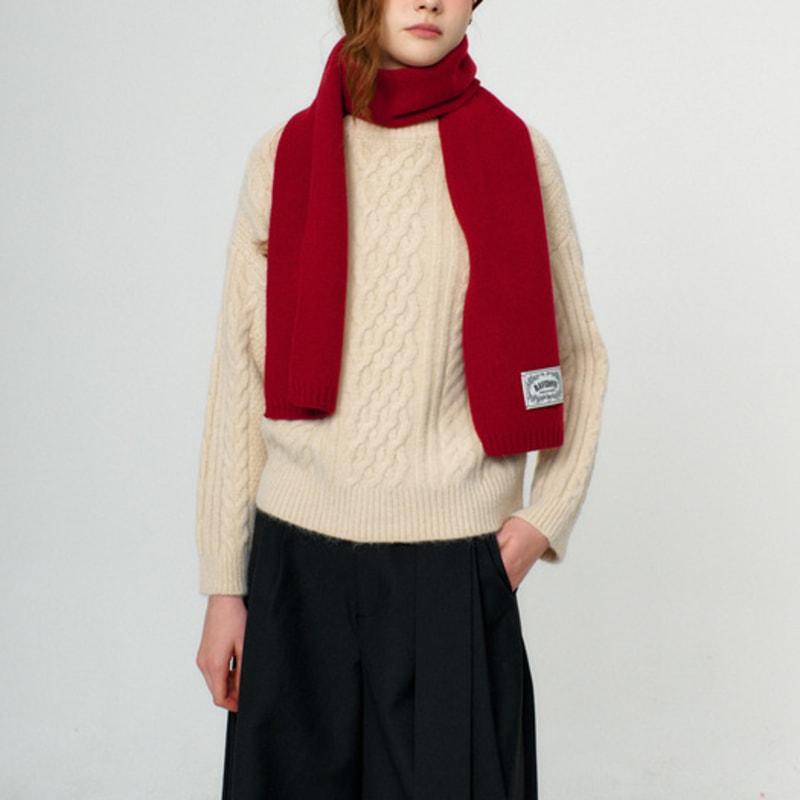 RAVEROUS Basic Plain Muffler_Red
