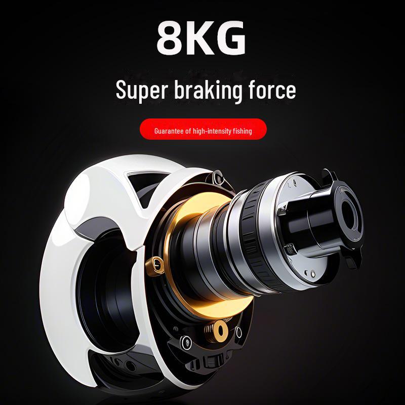 Pearl White Cross-Border Long-Distance Casting Fishing Reel
