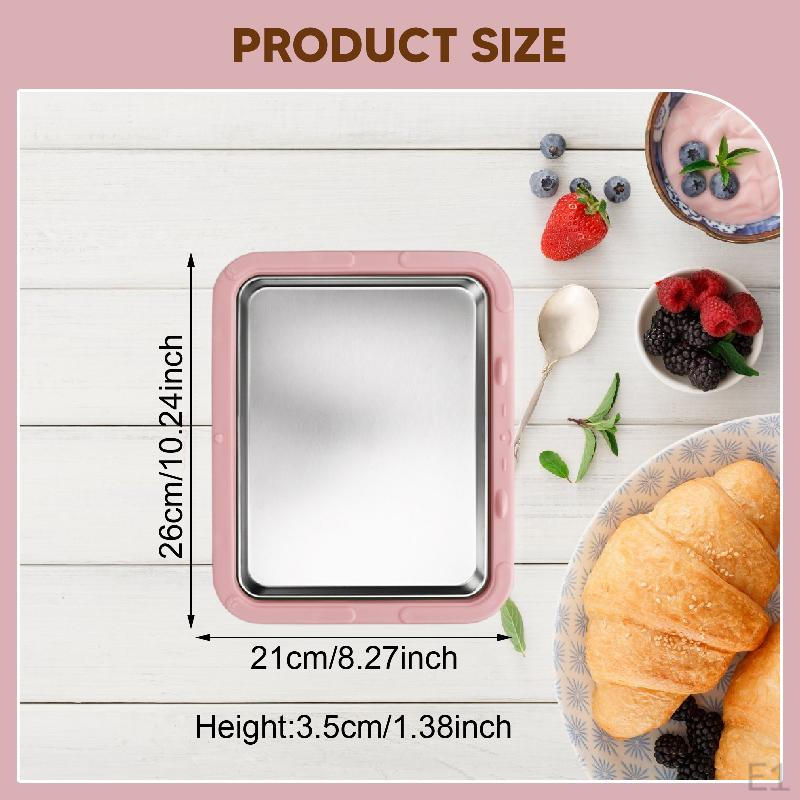 Ice Cream Maker Yogurt Rolls Tray DIY Fun Parent Child Activities Stainless Steel Multipurpose