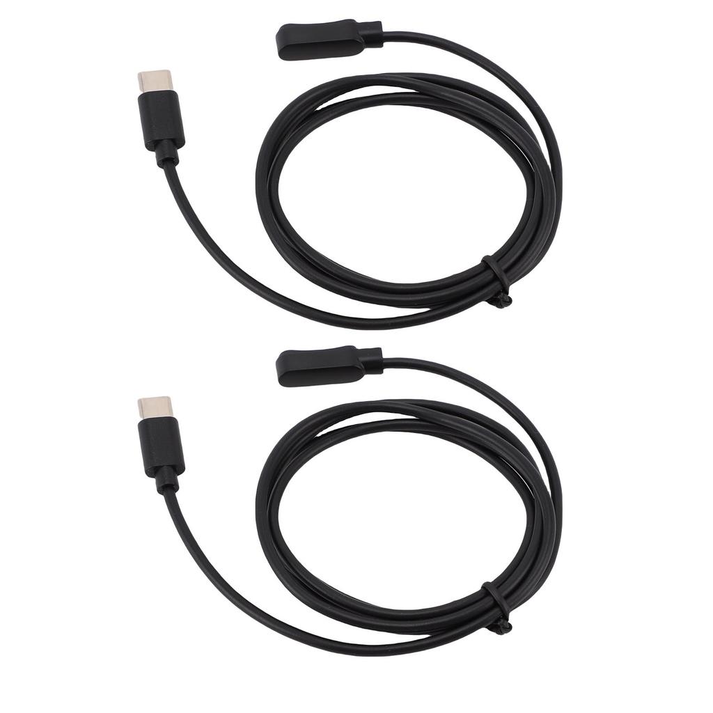 2Pcs Voice Recorder   Cable Fit for   Note AI Recorder Magnetic Charging Cable 1m Black