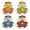 Flower Area Rug Soft Non Slip Bedroom Rug Vintage Spring Floral Pattern Washable