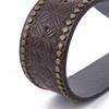 Retro Western Cowboy Herr PU-läderbälte Lyxig Design Trendigt Märke Oxhuvud Midjebälte Jeans Byxor Bälte
