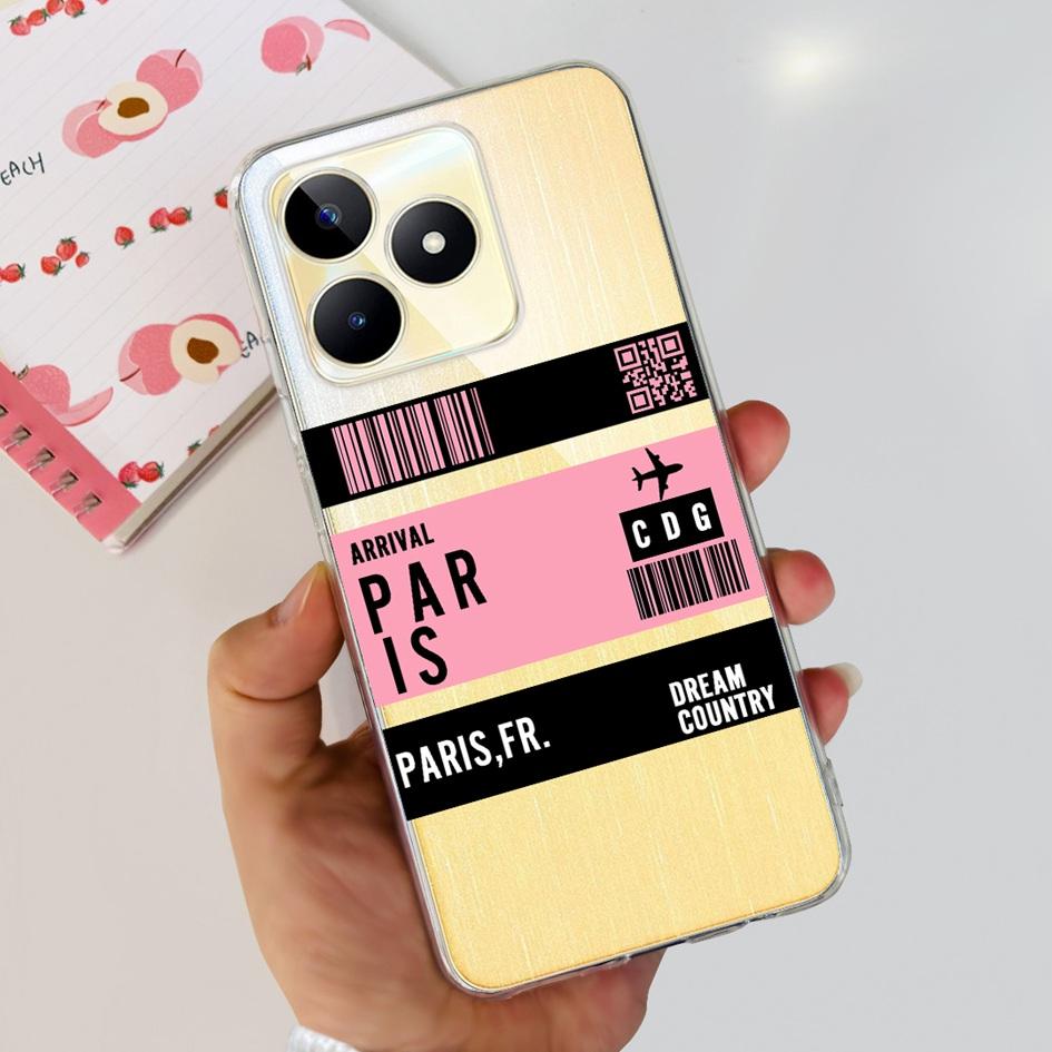 For Cover Realme C53 Phone Case 6.74" 2023 New Fashion Astronaut Soft Silicone Clear Back Cover For Realme C53 RMX3760 C 53 Capa