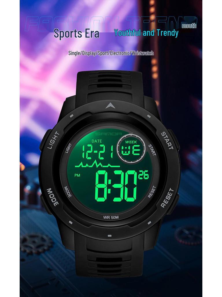 Sanda Electronic Fashion Sports Watch: Multifunctional, Stylish, Unisex, Single Display