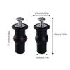 2Pcs Toilet Seat Hinge Bolts – Top Mount, Rubber Expansion Fixing, Universal Replacement Kit
