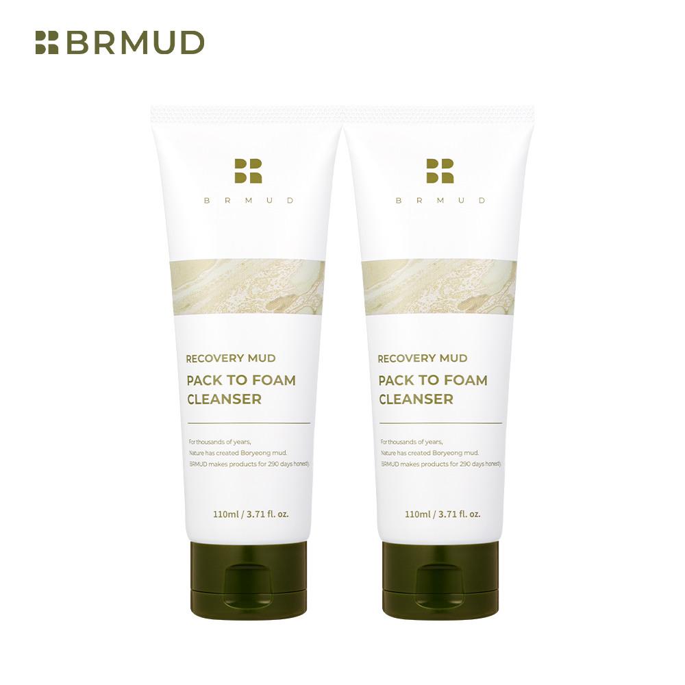 Recovery Mud Pack-to-Foam Cleanser 110ml x 2