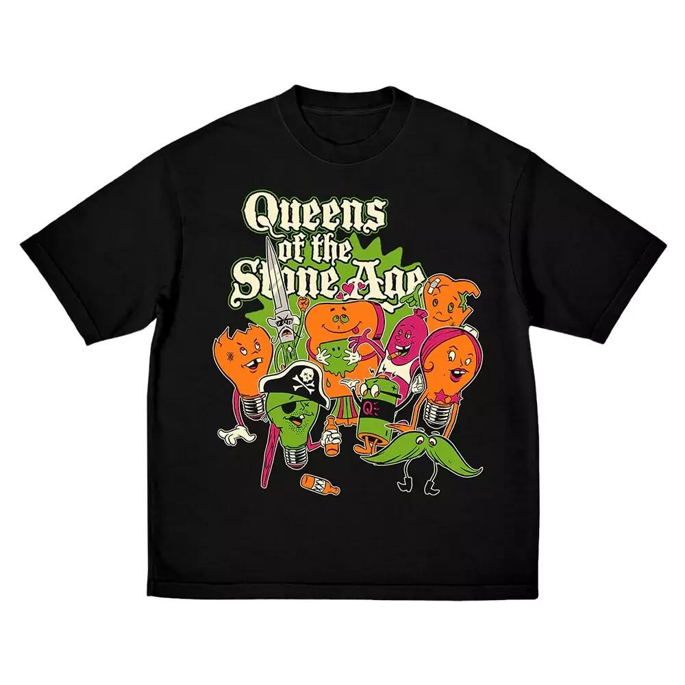 Queens Of The Stone Age Unisex Cotton T-Shirt Tops Tees Men's Women's All Size S To 4XL