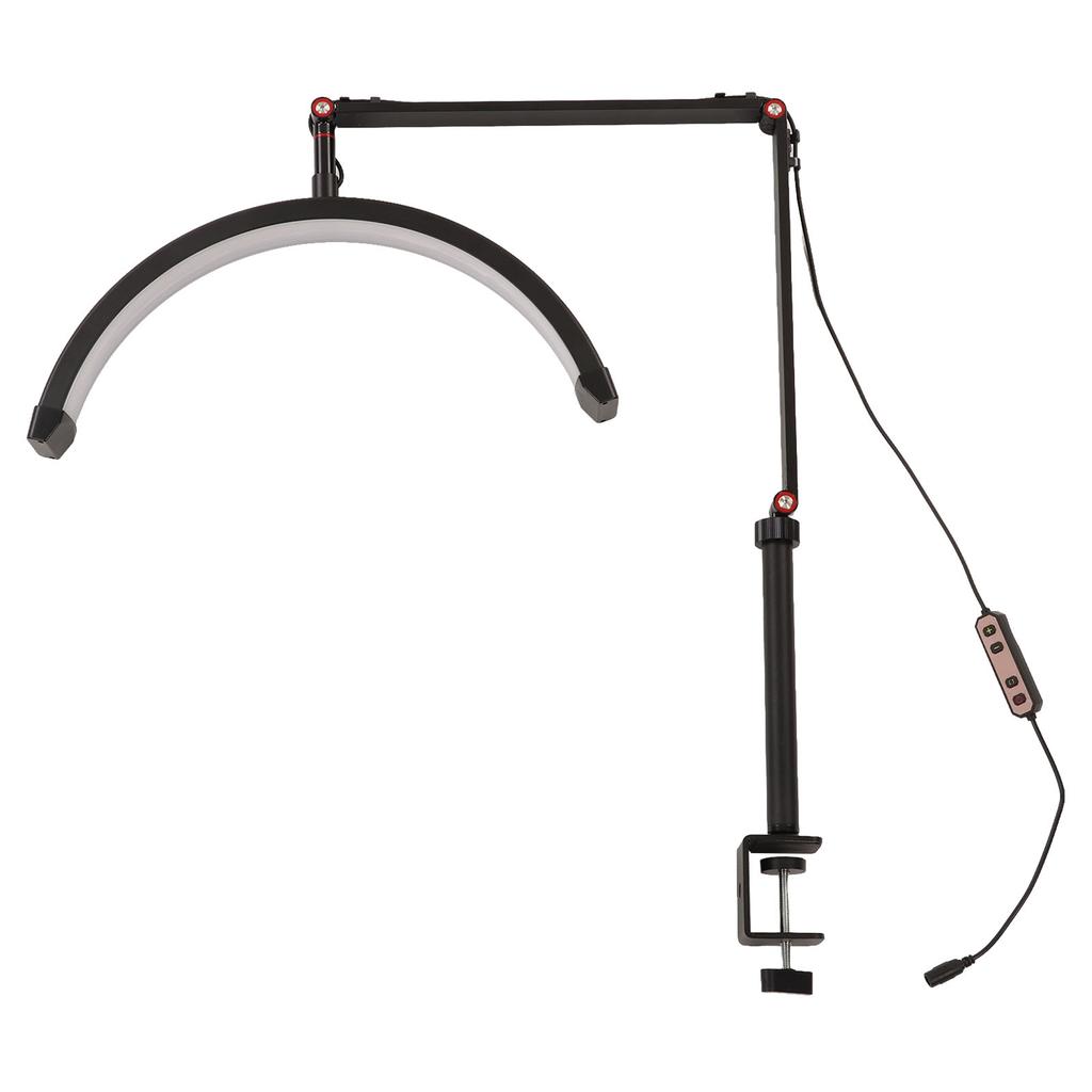 Halbmond-Fülllicht, 360-Grad-Drehung, Helligkeit, Farbtemperatur einstellbar, LED-Fülllampe 110?240V