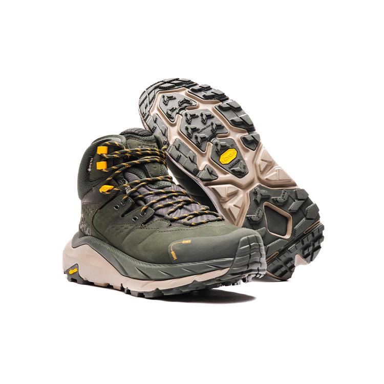 HOKA ONE ONE Kaha 2 High Gore Tex Duffel Bag Green Radiant Yellow 1123155-DBRYL