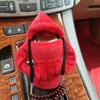 Car Gear Shift Hoodie Cover Gearshift Plush Soft Shift Car Gear Knob Cover
