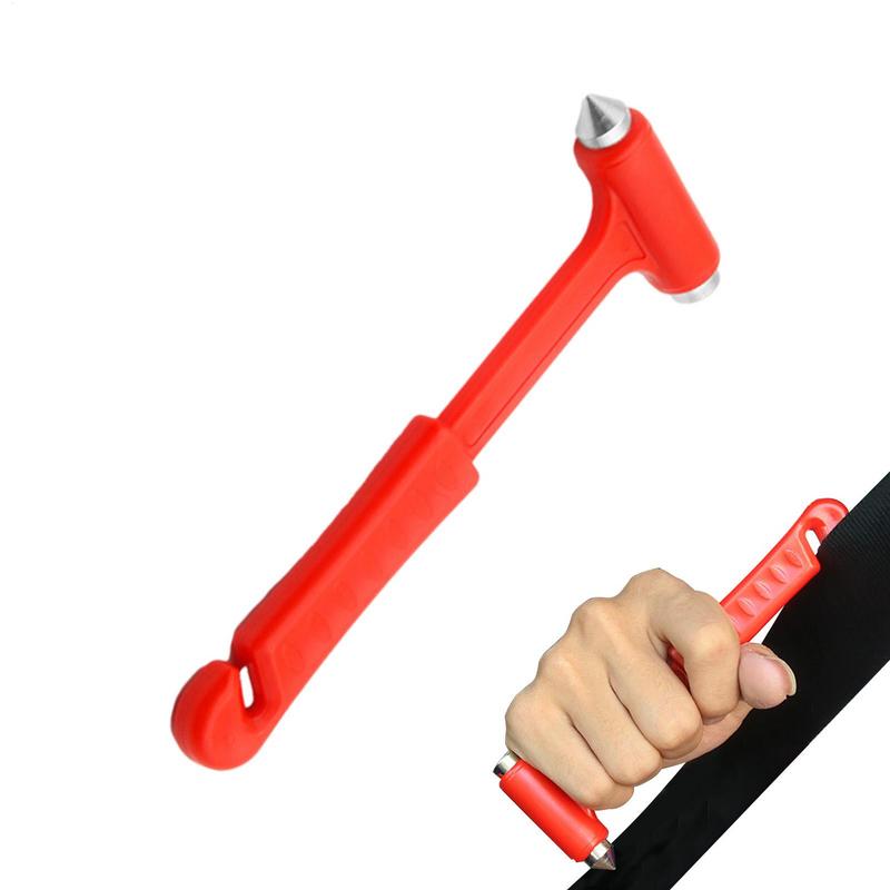 Car Safety Hammer Essential 2-in-1 Vehicle Escape Tool Glass Brake Seatbelt Cutter Window Punch Tool Portable Car Accessory