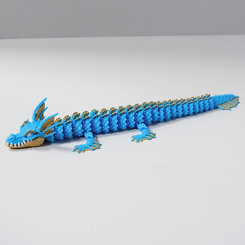 3D Printed Toys Divine Dragon Ornament Desktop Ornament 3D Animals Home Office Craft Printed Figures Christmas Gifts