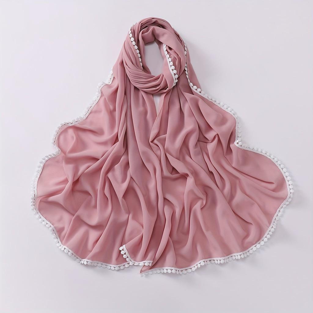

Polyester Fashion Scarf With Light Weaving And Sun Protection For All Seasons