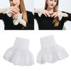 Embroidery Flower Arm Covers Comfortable Decorative Sleeves Wrist Cuff Sleeves For Women Teens Fashion Accessories