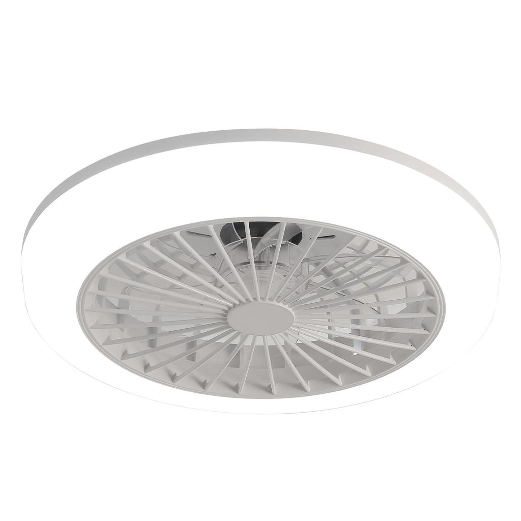 Sofucor 46 cm Samll Ceiling fan with light and Remote control – modern bladeless design for bedroom, kitchen and dining room