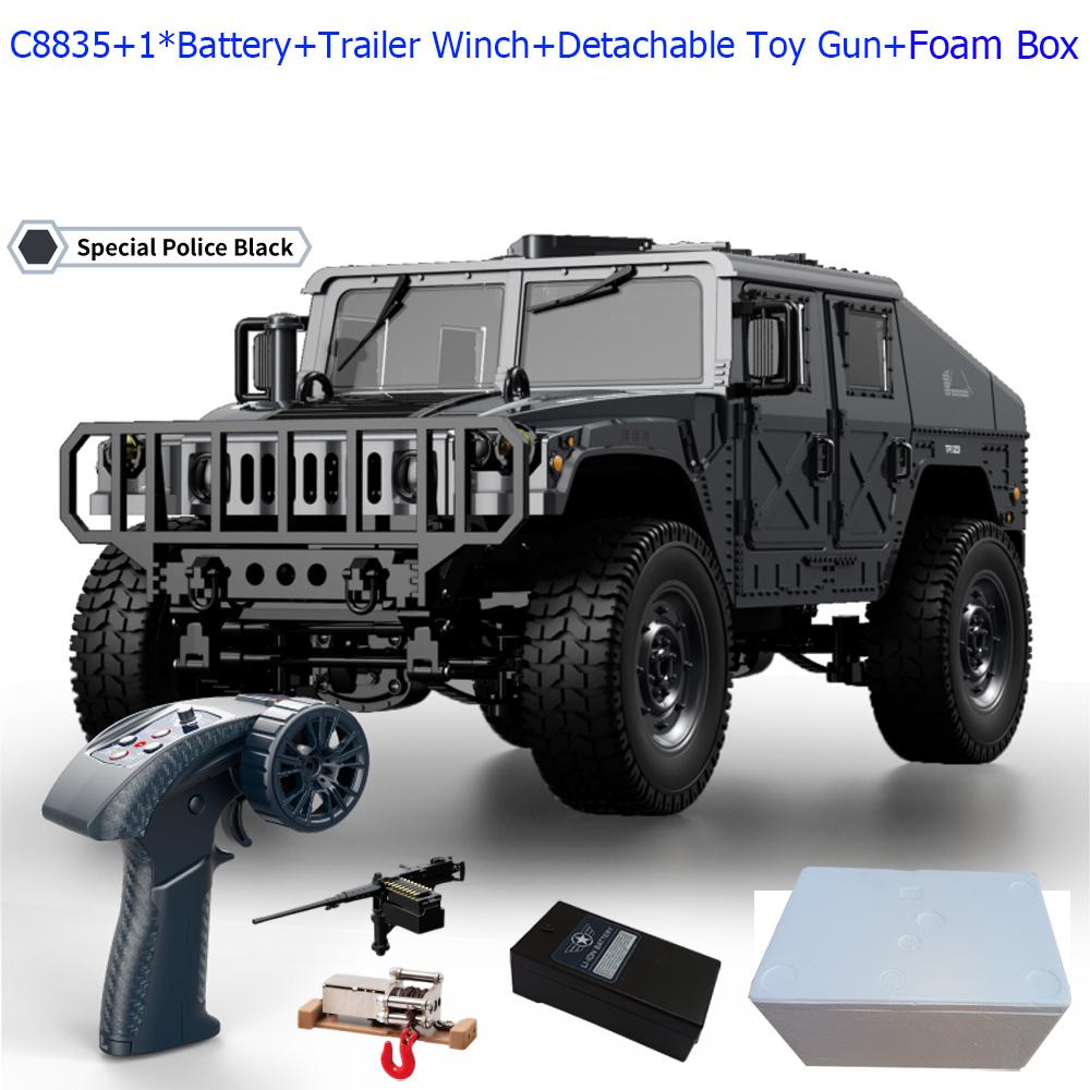 C8835 1:14 RC Car 2.4G Remote Control Car 4WD Off-road Climbing Simulation All-terrain RC Crawler Military Jeep JJRC RC Toys