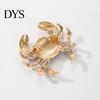 Scarf Brooch Clip Cute Crab for Women Men Vintage Enamel Lapel Fashion Accessory Pin Ocean Animal Jackets Hats Scarves Bags Elegant Jewelry