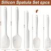 6pcs Silicone Spatula Set Food Grade Heat Resistant Non Stick Baking Cooking Mixing Scraper Kitchen Utensils Pastry Spatulas