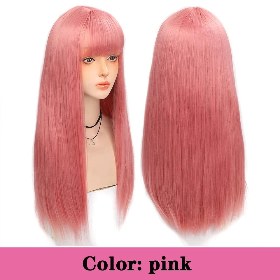 Dlouhá kudrnatá syntetická paruka se středovou ofinou tmavě hnědá paruka z přírodních kudrnatých vlasů ženská Cosplay paruka paruka z tepelně odolných vláken