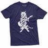 Funny Guitarist Shirt Guitarist Cat T-Shirt Cat Lover Gift Tee Musician Gifts
