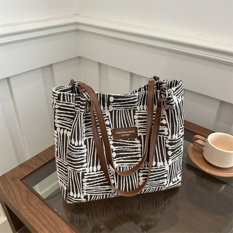 

Холщовая сумка-мессенджер для работы, женская, большой вместимости, новинка 2025 года, повседневная, осенне-зимняя, универсальная, премиальная, на плечо, сумка-тоут