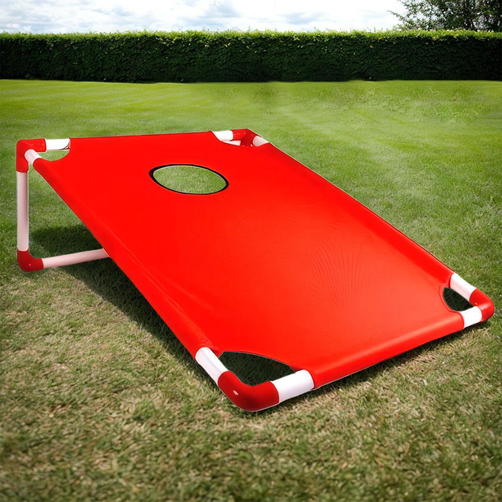 Portable Cornhole Game Set with 1 Cornhole Game Board and 6 Bean Bags Toss Games for Kids Adults Family Outdoor Yard Beach Game