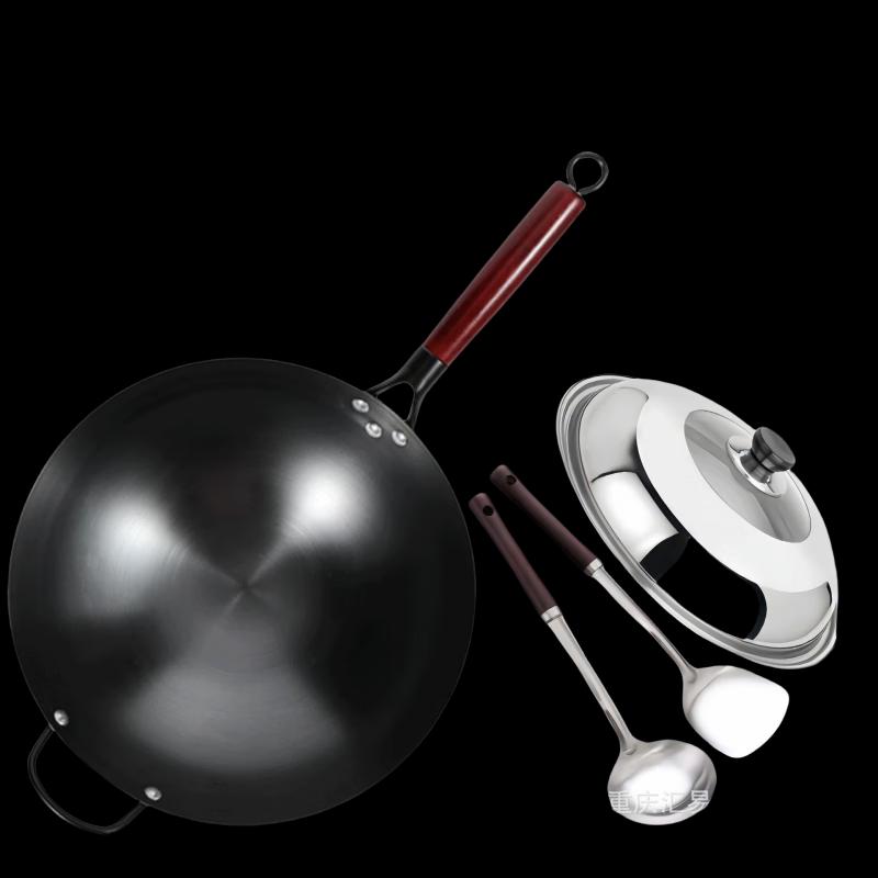 

Yoshida Craftsman Nitride Iron Wok Set