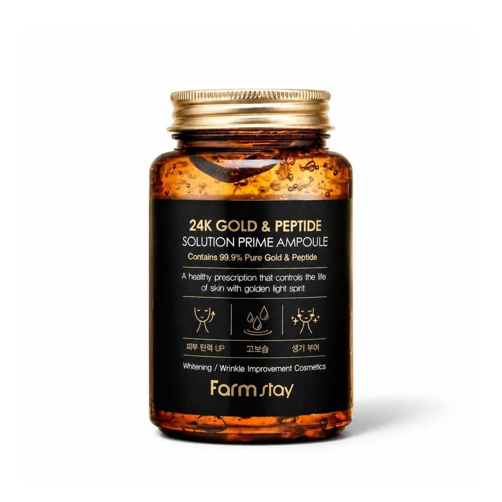 Farmstay 24K Gold & Peptide Solution Prime Ampulle 250ml