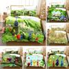 3D Printed Anime Pikmin Bedding Set Duvet Cover Sheet Printed Bed Set Pillowcase Bed Full Queen King Size Comforter Bedroom