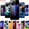 Glass Back Cover For Xiaomi 11 Lite 5G NE Case Soft Edge Hard Tempered Glass Case For Xiaomi Mi 11 Lite 5G NE Phone Case Coque