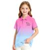 Girls' Polka Dot Print School Uniform T-Shirt Casual Dressy Top for Wear