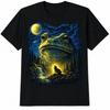 Frog Howling To Moon Frogs Howl At The Moon Parody Meme T-Shirt