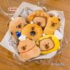 Plush Food Doll Charms: Cute Keychain Ornaments with Squeaky Small Dolls