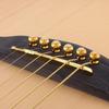 12pcs Brass Guitar Bridge Pins Acoustic Guitar Pin Puller Enhanced Tone Solid Brass