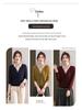 2025 Fashionable Mom's Knitted Two-Piece Look Lapel Sweater - Long-Sleeve Top for Middle-Aged Women, Perfect for Spring & Autumn