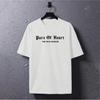Men's Gothic "Pure Of Heart" Angel Graphic Tee, Retro Streetwear Oversized T-Shirt with Front & Back Print