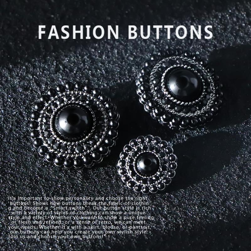 10Pcs Apparel Accessories Accessories Metal Alloy Buttons Light Luxury Pearl Cashmere Coat Buttons High-End Exquisite