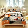 3PCS Pop Art Collage Girl Bedding Set with Soft Core, Decorative, and Machine-Washable