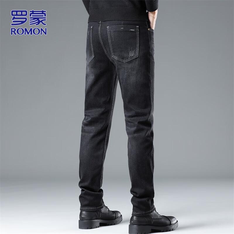 ROMON Men's Slim Straight Jeans