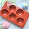5-Hole Circular Footprint Silicone Baking Tool Non-Toxic Flexible DIY Mold for Cookie Fondant Cake Chocolate Holiday Gift Making