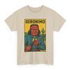 Geronimo T-Shirt: Retro Comic Apachenkrieger Grafik-T-Shirt
