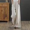 Sommer Locker Elastischer Bund Weites Bein Hosen Damen Casual