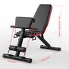 Household Indoor Fitness Equipment Workout Gym Exercise Training Tool Dumbbell Bench Sit Up Stool Fitness Black+Red