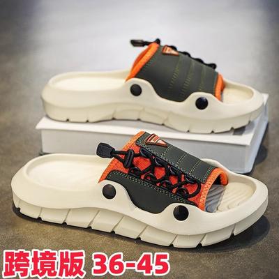 Slippers Men's Summer Trendy Brand Outer Wear Non-slip Soft Sole Sandals Youth Leisure Sports Beach Sandals