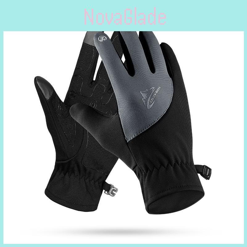 Comfortable Waterproof Thermal Touch Screen Gloves For Outdoor Sports**
