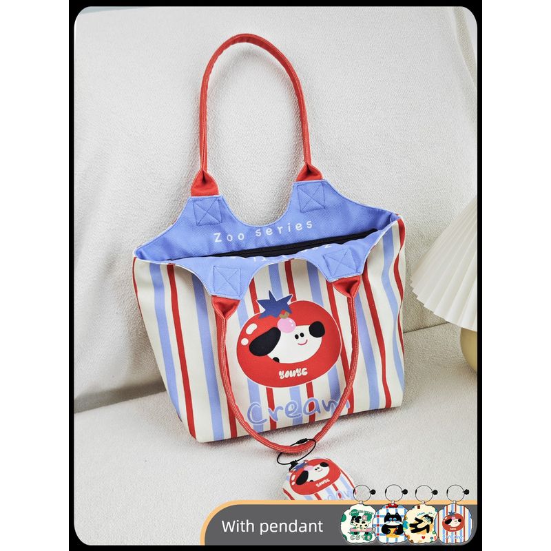 

Original Niche Large Capacity Canvas Bag Female 2024 New Arrival Summer All-Matching Class One Shoulder Handbags for Moms Shell Bag-Zoo