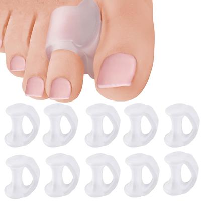 10Pcs Toe Separator Set, Toe Spreaders and Corrector for Overlapping Toes, Bunion Corrector for Women, Anti-Friction Foot Care Spacers