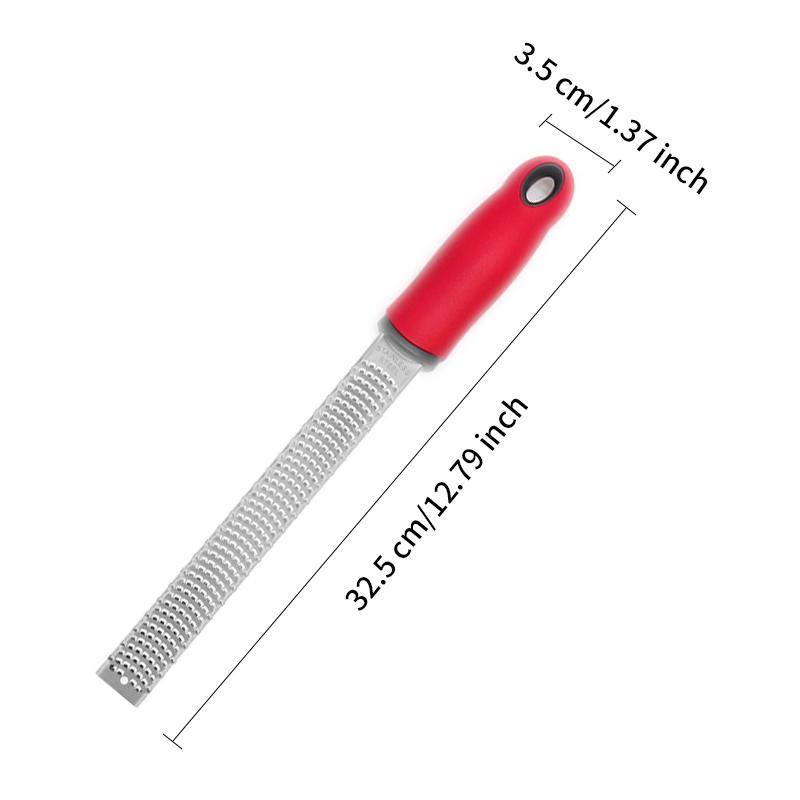 Stainless Steel Lemon Zester Grater with Non-Slip Grip Handle Citrus Zester and Cheese Grater, Cheese for Parmesan, Citrus, Ging