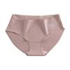 Women Breathable Antibacterial Cotton Crotch Mid Waist Solid Simple Panties